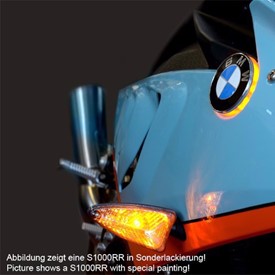 Schroedie LED Turn Signals for BMW Emblems on S1000RR 2010-2019 - Single White
