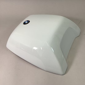 Top Case Lid Cover Bright White for BMW 30L Top Case