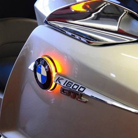 Schroedie LED Turn Signals for BMW Emblems on K1600GT/GTL & Bagger, Grand America