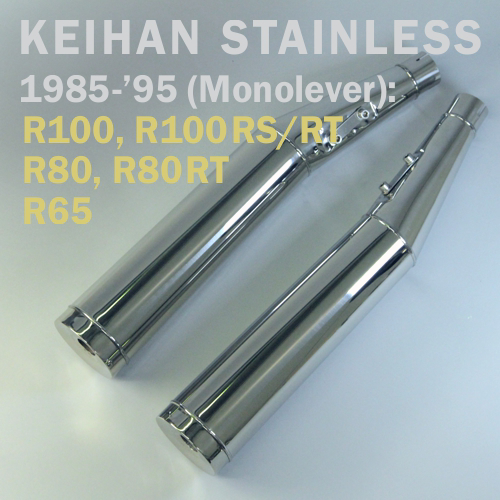 Keihan Stainless Steel Mufflers, Monolever (1985-1995)