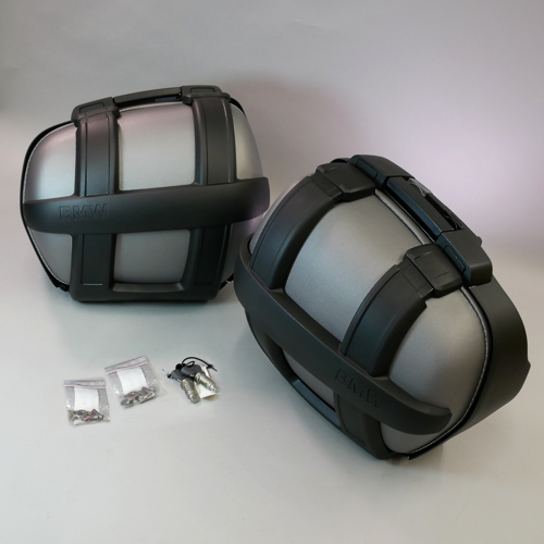 BMW Sports Pannier Set for K1200 1300S K1200 1300R Lock Option Locks Factory Matched with Keys Included