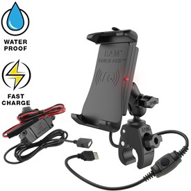 RAM® Quick-GripT Waterproof Wireless Charging Mount with Tough-Claw